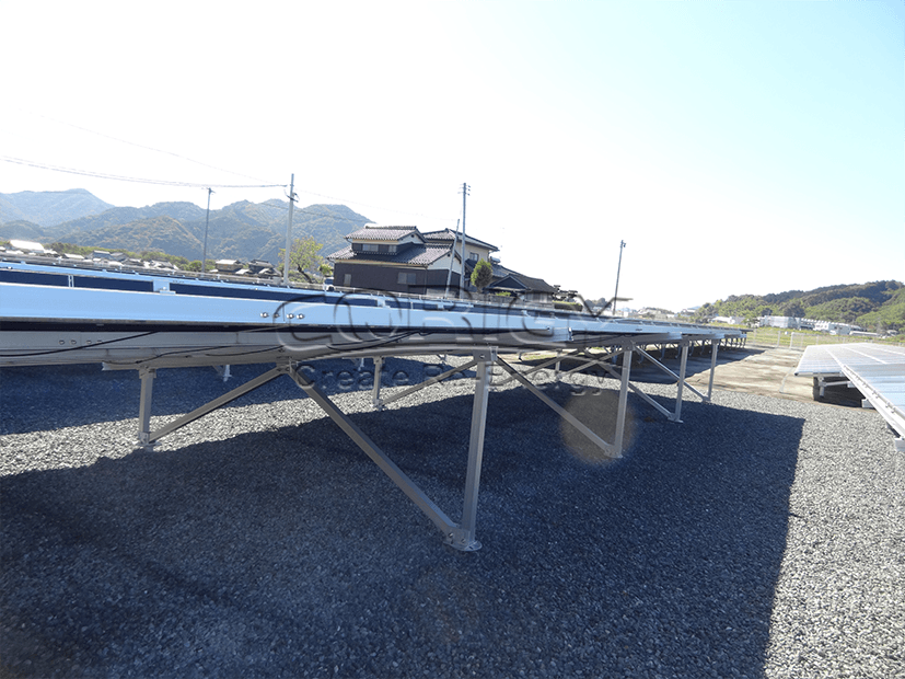 W type all aluminum ground solar mounting system