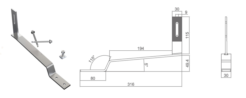 asphalt shingle roof solar hook