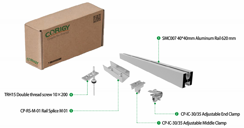 kit de pernos de suspensión solar anticorrosión estándar