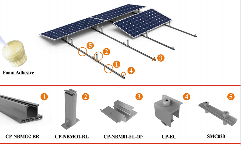 tpo tile roof solar mount offer