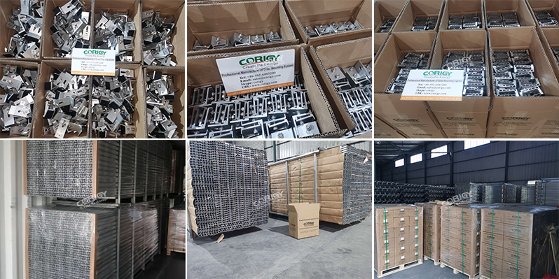 solar panel mounting structure package