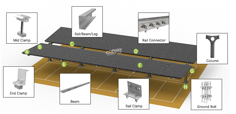 Heavy Duty Solar Carport Strcuture