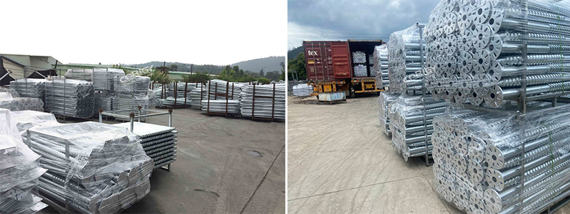 carbon steel solar foundation pile with coating