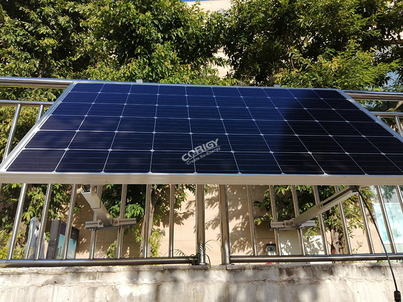 Apartment balcony solar panels
