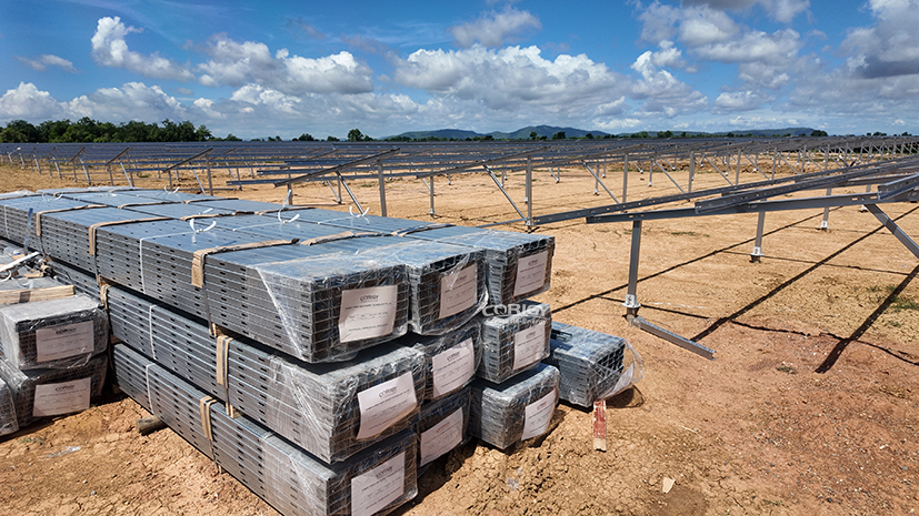 solar panel ground mounting structure