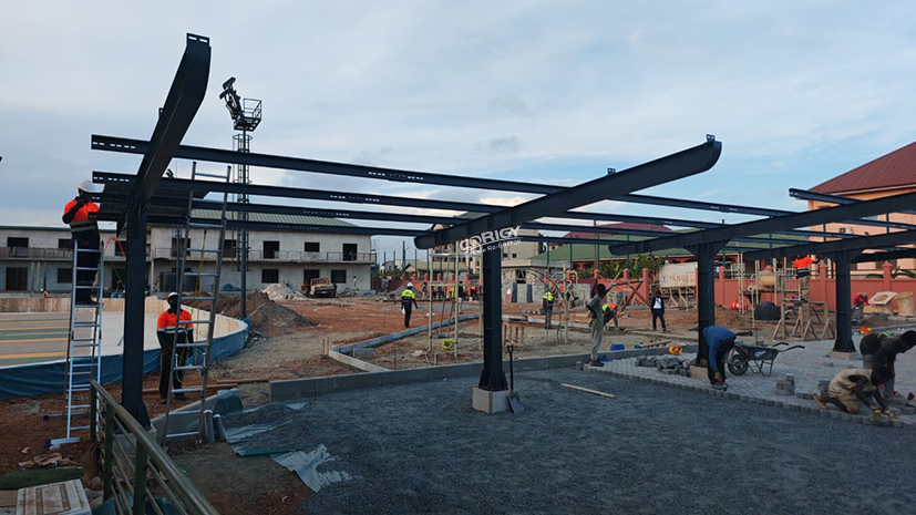 carport with solar panels on top