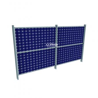 Agriculture solar panel fence