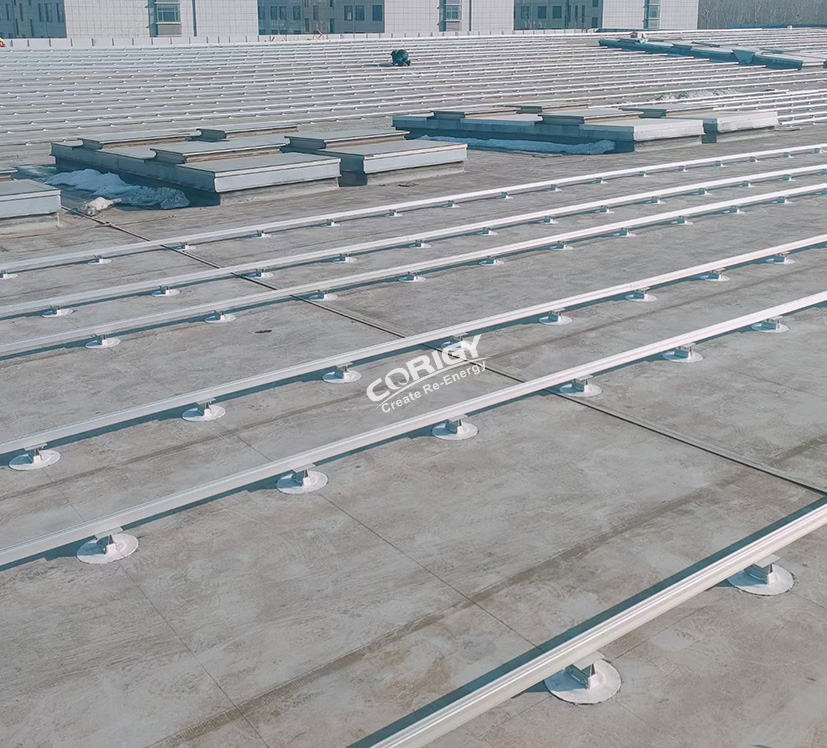 Soluciones de montaje solar de TPO/PVC para tejados comerciales