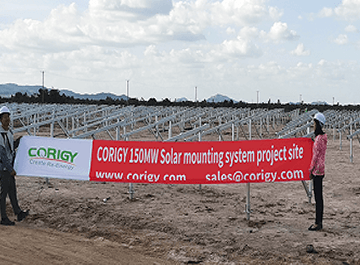 CORIGY SOLARES proporcionan energía solar trasiego de 150 MW de proyectos FOTOVOLTAICOS