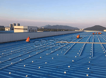 870KW techo de chapa de montaje del proyecto por CORIGY SOLAR