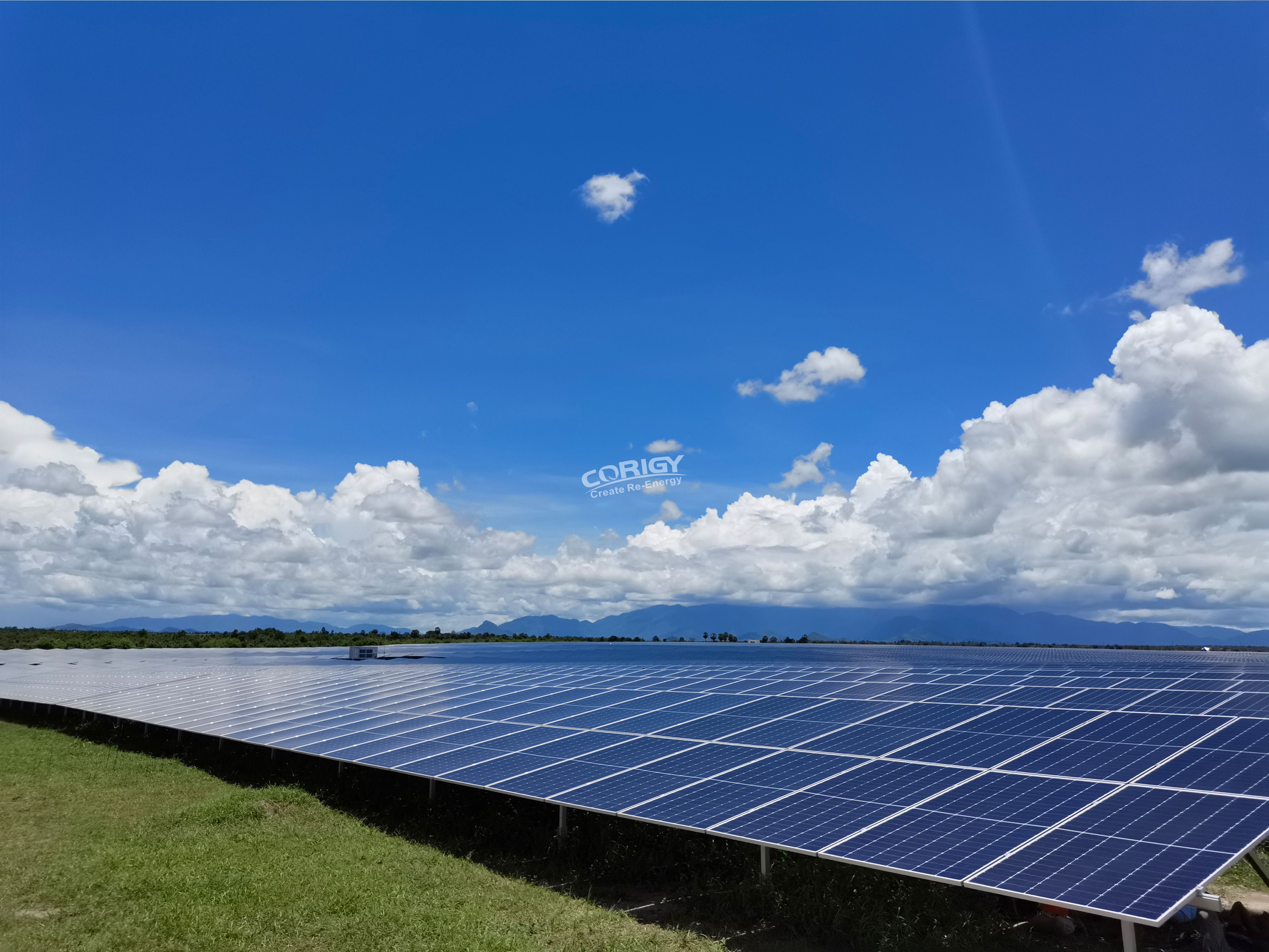 Corigy 350 MW Solar Mounting Structure in Cambodia
